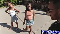 Sexy asian teens in threesome